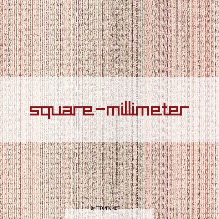 square-millimeter example