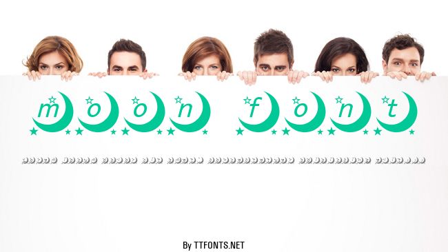 moon font example