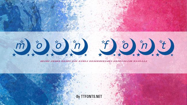 moon font example