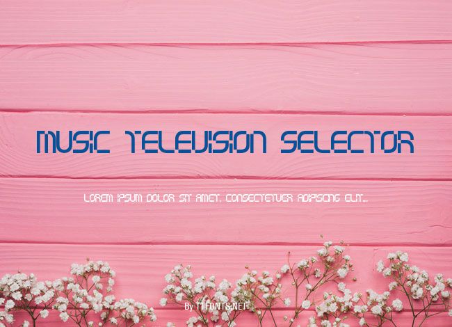 music television selector example