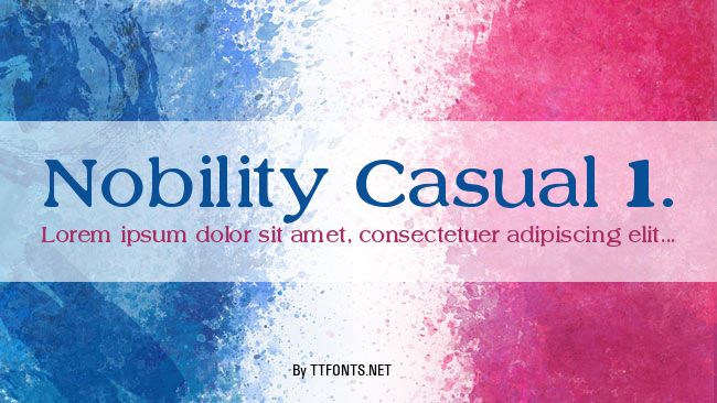 Nobility Casual 1. example