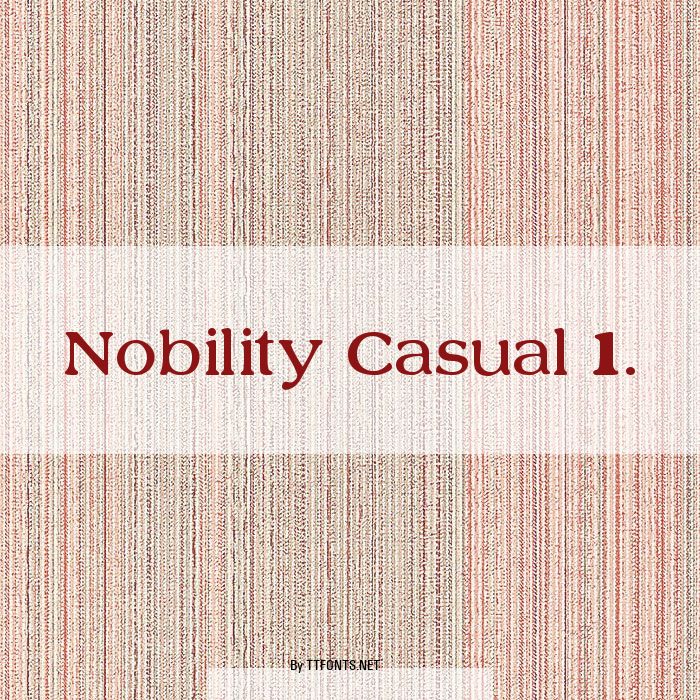 Nobility Casual 1. example