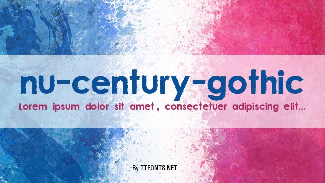 nu-century-gothic example