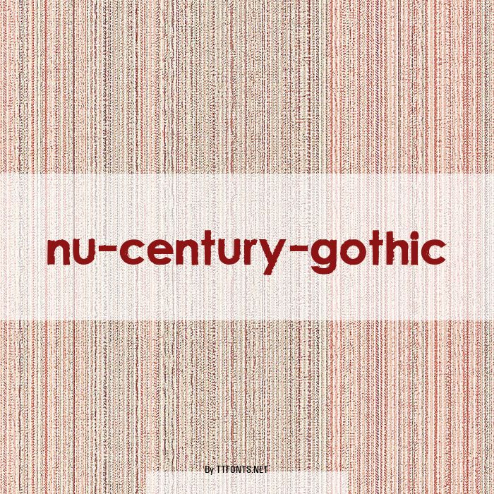 nu-century-gothic example
