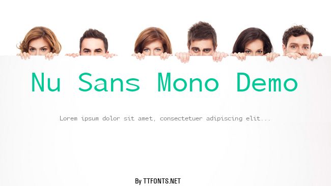 Nu Sans Mono Demo example