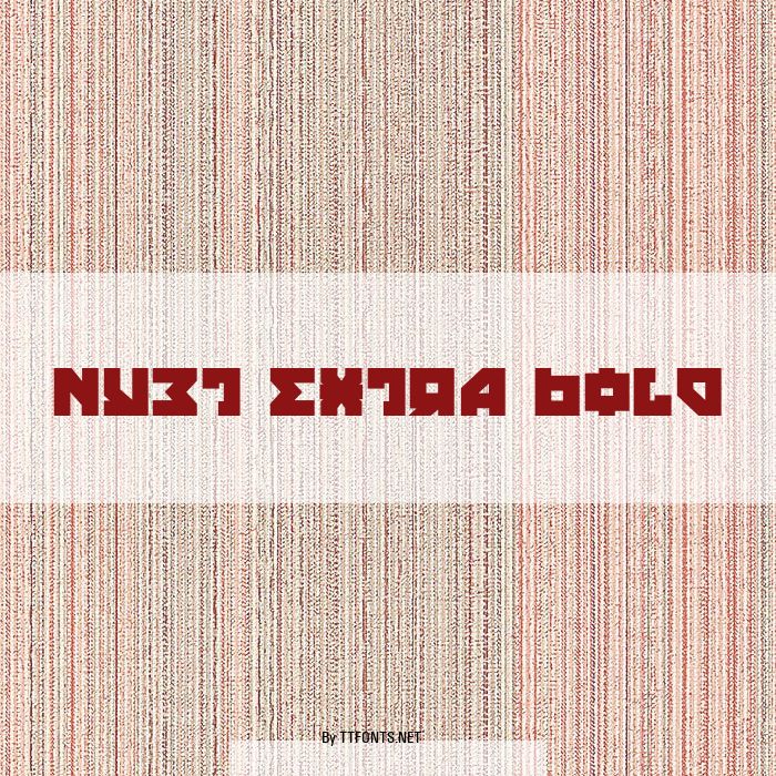 Nyet Extra Bold example