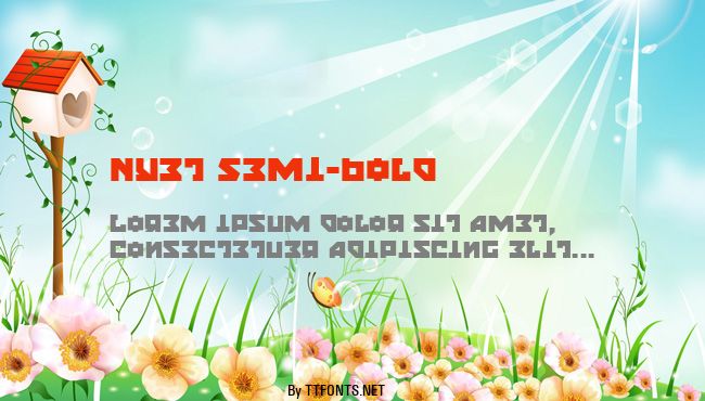 Nyet Semi-Bold example