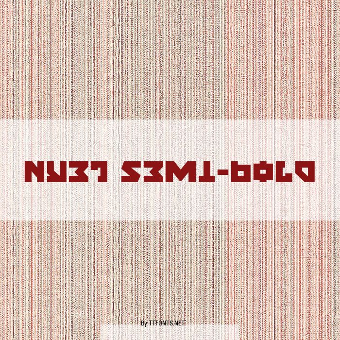 Nyet Semi-Bold example
