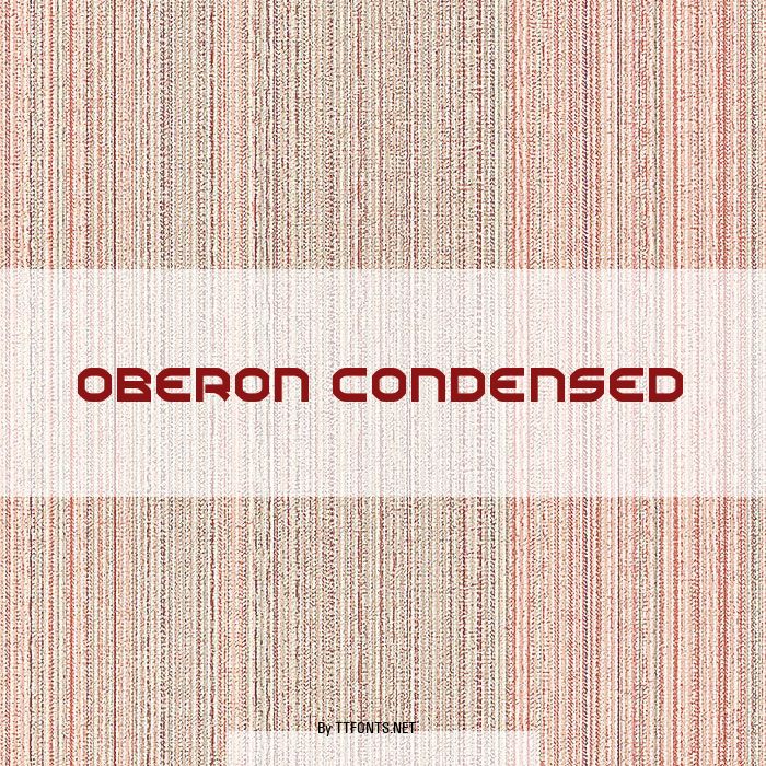 Oberon Condensed example