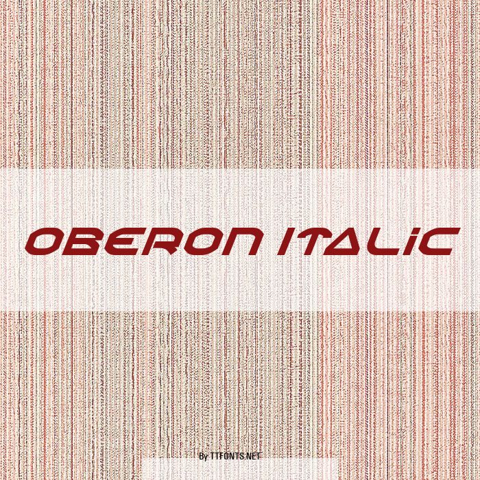 Oberon Italic example