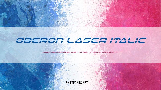 Oberon Laser Italic example