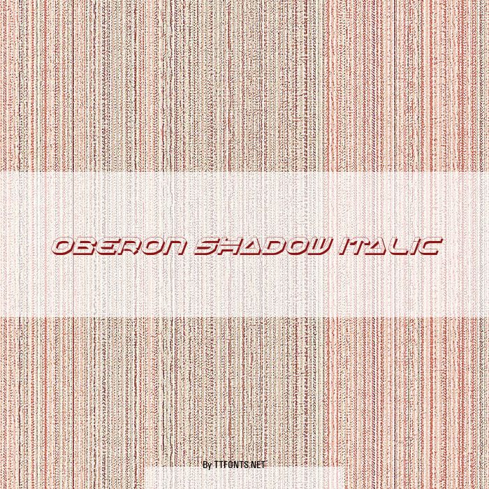 Oberon Shadow Italic example