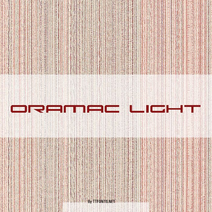 Oramac Light example