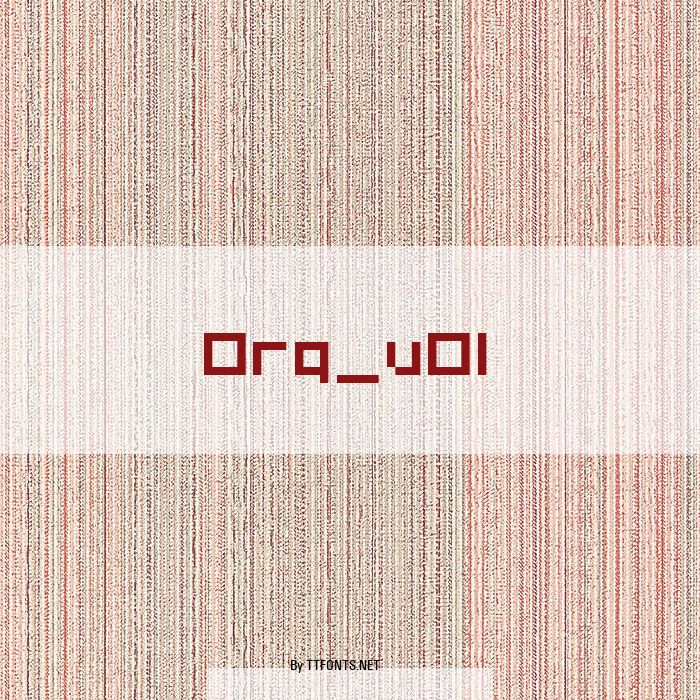Org_v01 example