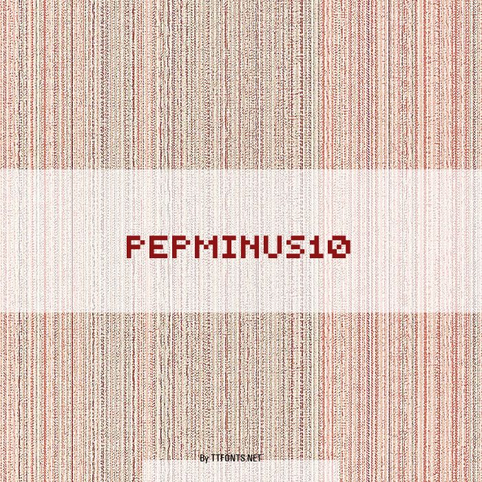 PEPminus10 example