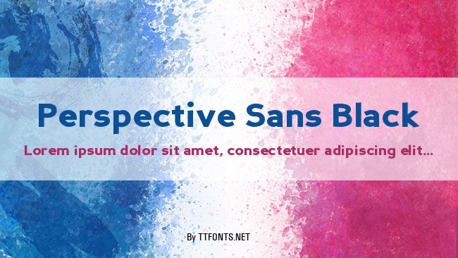 Perspective Sans Black example