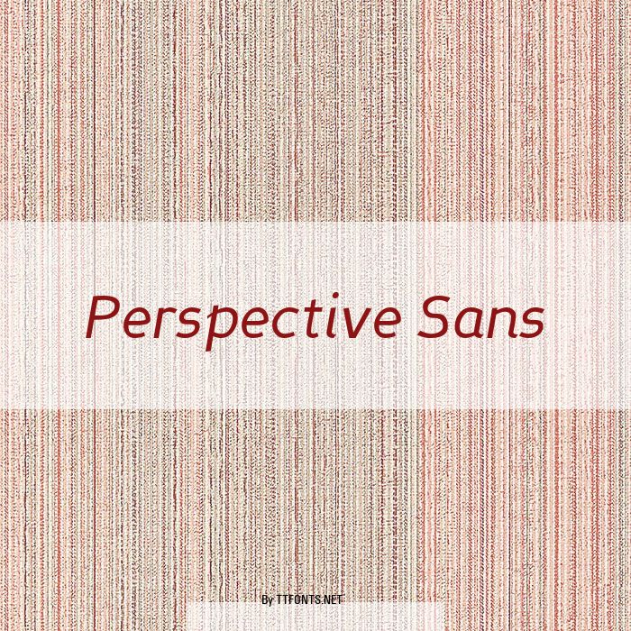 Perspective Sans example