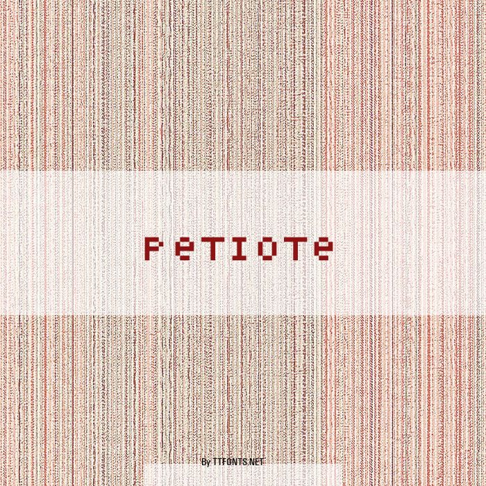 Petiote example