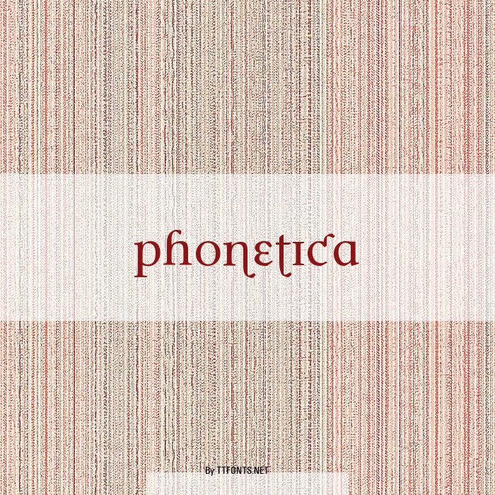 Phonetica example
