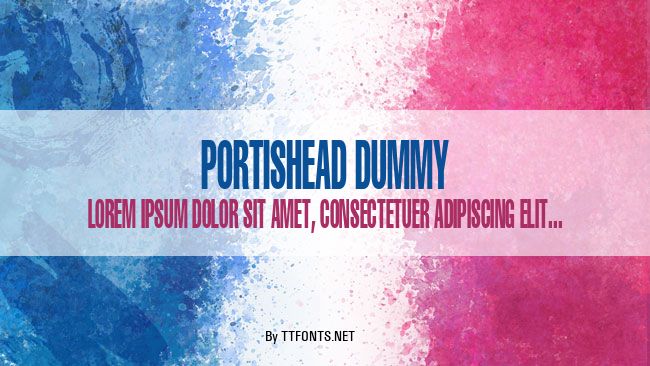 Portishead Dummy example
