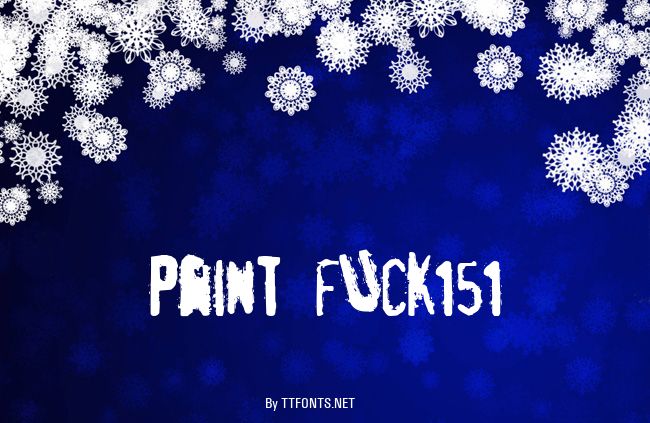 pRint fUck151 example