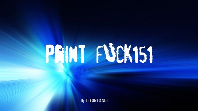 pRint fUck151 example