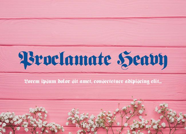 Proclamate Heavy example