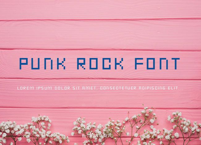 Punk Rock Font example