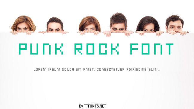 Punk Rock Font example