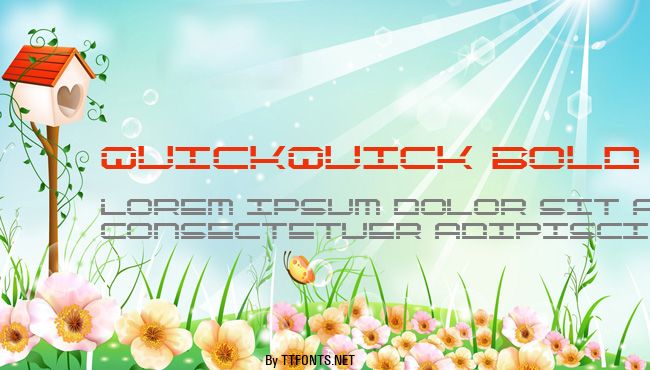 QuickQuick Bold example