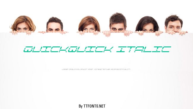 QuickQuick Italic example