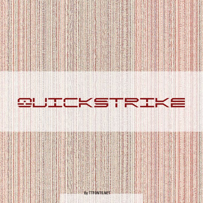 QuickStrike example