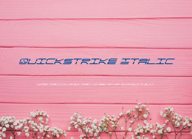 QuickStrike Italic example