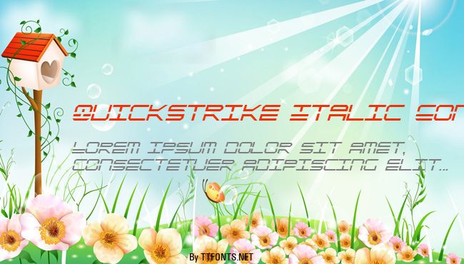QuickStrike Italic Condensed example