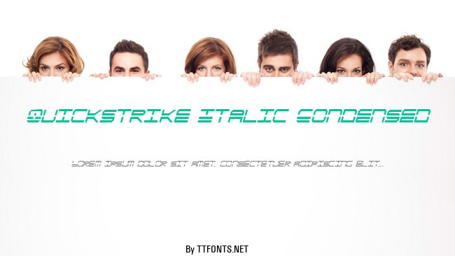 QuickStrike Italic Condensed example