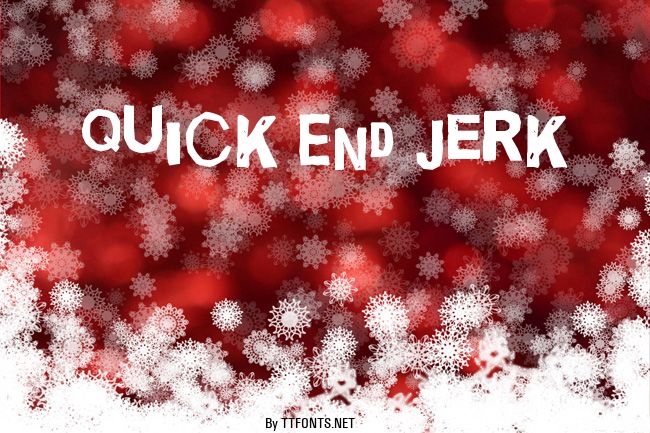 Quick End Jerk example