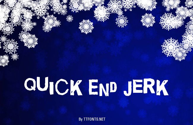 Quick End Jerk example