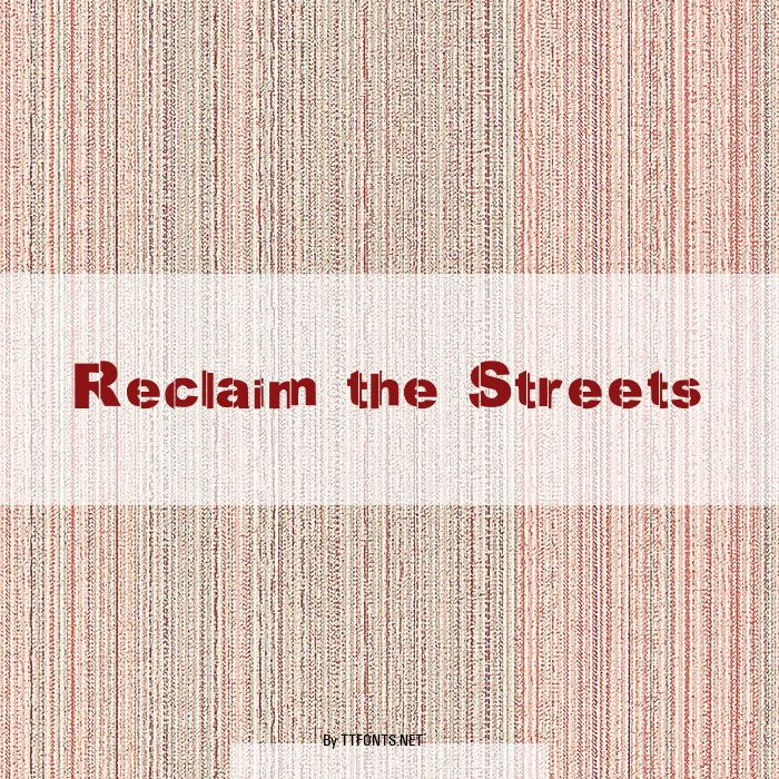 Reclaim the Streets example