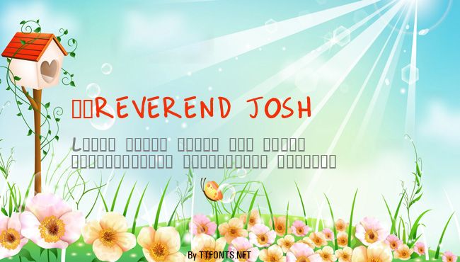 boREVEREND JOSH example