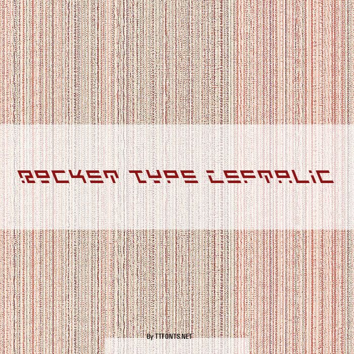 Rocket Type Leftalic example