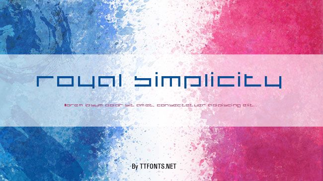 royal simplicity example