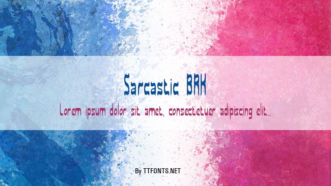 Sarcastic BRK example