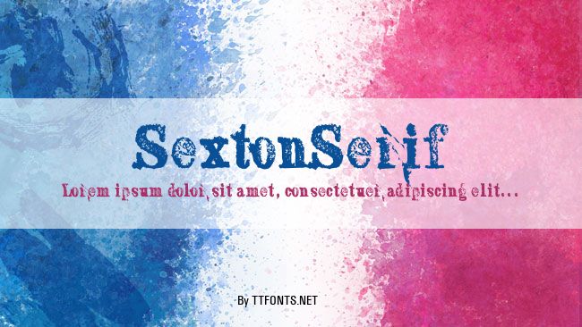 SextonSerif example