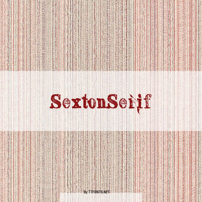 SextonSerif example