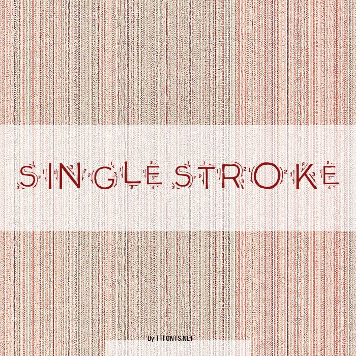 Single Stroke example