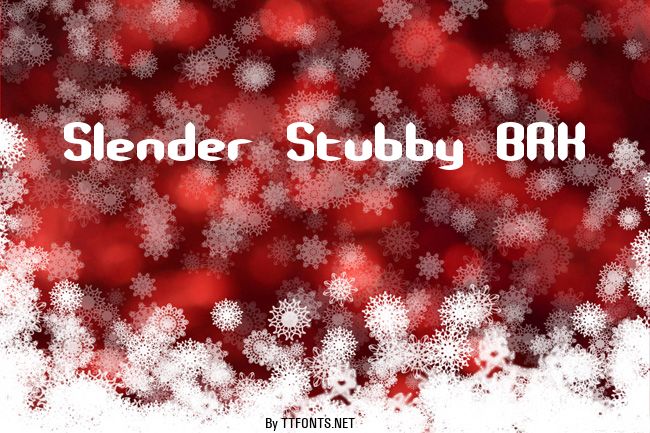 Slender Stubby BRK example