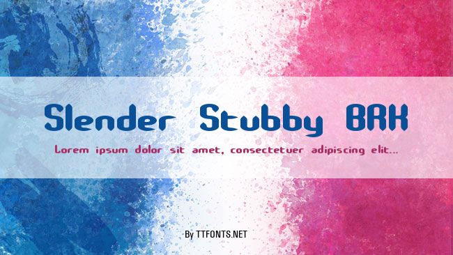 Slender Stubby BRK example