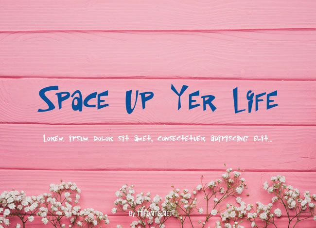 Space Up Yer Life example