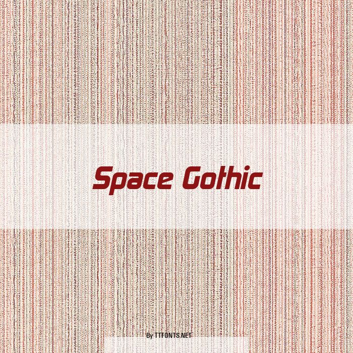 Space Gothic example