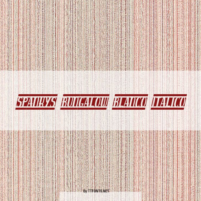 spankys bungalow blanco italico example